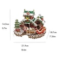 thumbnail image 2 of PEONAVET Three-Dimensional Puzzle Christmas Gift Cottage DIY Puzzle Snow House Model Decoration, 2 of 2
