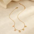 thumbnail image 2 of NICKSUN 18K Gold Plated Stainless Steel Ocean Charm Necklace, Starfish Conch Seashell & Double Fish Pendant Dainty Beaded Chain Necklace, Summer Beach Vacation Boho Neck Jewelry for Women, 2 of 5
