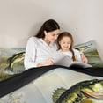 thumbnail image 5 of Manfei Pike Fish Bedding Comforter Set 2pcs, Hunting and Fishing Twin Comforter Sets, Rustic Lake House Bedding Set, Lightweight Room Decor, 5 of 8