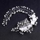 thumbnail image 4 of Diadema para mujer, peineta para el pelo de novia, Tiara nupcial, flores, tocado Floral de perlas de imitación, 4 of 5