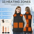 thumbnail image 3 of WEHUSE Heated Vest for Men Women with 11 Heating Zones, Warming Electric Heating Vest for Winter Outdoor Hunting Skiing Hiking Work, 3 of 7