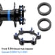 thumbnail image 3 of Greeniant Convertidor de cubo de refuerzo delantero de bicicleta con piezas de Kit de mantenimiento de adaptador de tornillos Ciclismo, 3 of 6