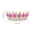 thumbnail image 4 of EeaseCA Rhinestones Crown Headband Bride Decorative Bride Crown Headdress for Birthday, 4 of 8
