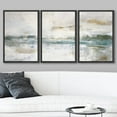 thumbnail image 3 of wall26 Framed Canvas Print Wall Art Set Minimal Gray Pastel Paint Landscape Abstract Shapes Illustrations Modern Art Decorative Multicolor Chic for Living Room, Bedroom, Office - 24"x36"x3, 3 of 5
