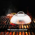 thumbnail image 5 of 1Pcs Metal Cheese Melting Dome,Basting and Steaming Cover,Stainless Steel Pot Lid,Kitchen Cooking Domes,Griddle Dome with Handle,Best for Use in Flat Top Grills 8.8Inch, 5 of 6