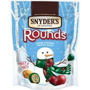 Snyder's of Hanover Holiday Pretzel Rounds with Crème Coating Pretzel Rounds, 5 oz Bag