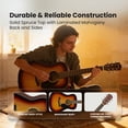 thumbnail image 3 of Fender CC-60S Solid Top Concert Acoustic Guitar - Sunburst w/ Gig Bag, 3 of 9