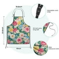 thumbnail image 7 of Pioneer Flower Floral Print Pattern Kids Aprons for Girls and Boys,Adjustable Neck Strap Toddler Aprons for Kids Cooking Baking, 7 of 7
