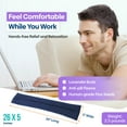 thumbnail image 3 of Sunny Bay Microwave Heating Pad, Microwavable Cold or Heated Neck and Shoulder Wrap with Lavender, Anti Anxiety Beanbag Hot or Cool Pack for Pain Relief, 26x5 Inches (Blue), 3 of 14
