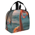 thumbnail image 2 of Disketp Swimming Goggled Flamingo for Insulated Lunch Bag for Women and Men, Perfect for Work, Hiking, Picnic, 2 of 8