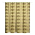 thumbnail image 2 of Creative Products Pixel Floral Pattern in Mustard Yellow  71x74 Shower Curtain, 2 of 2