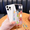 thumbnail image 3 of D Cute Clear Phone Case With 3D Bear Design For Iphone 16 Pro Max Soft Protective Cover Crystal Gel Style Lanyard Not Included Weight 0.09 Lbs, 3 of 8