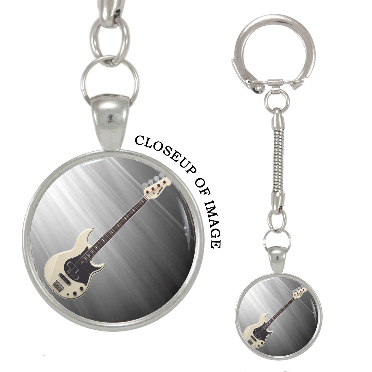 A Bass Guitar Keychain