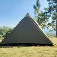thumbnail image 3 of Pyramid Tent Solo Ultralight Tipi Outdoor Camping Portable Single Waterproof Hiking Backpacking A, 3 of 9