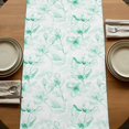 thumbnail image 5 of Table Runners 90 Inches Long Dress Scarves, Green Flower Farmhouse Coffee/Dining/Kitchen Table Runner for Living Room, Watercolor Floral Botanical Line Drawing Print 13x90 Inch, 5 of 9