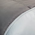 thumbnail image 3 of Linenspa Comforter Duvet Insert Cal King Stone/Charcoal Down Alternative All Season Microfiber-Cal King Size - Box Stitched, 3 of 4