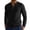 v#101Black435, variant on Rggeeun Men'S T-Shirt Solid Color Henley Buttons Long Sleeve Collar Slim Fit Lightweight Knit For Daily Office Vintage Tee,Black,L