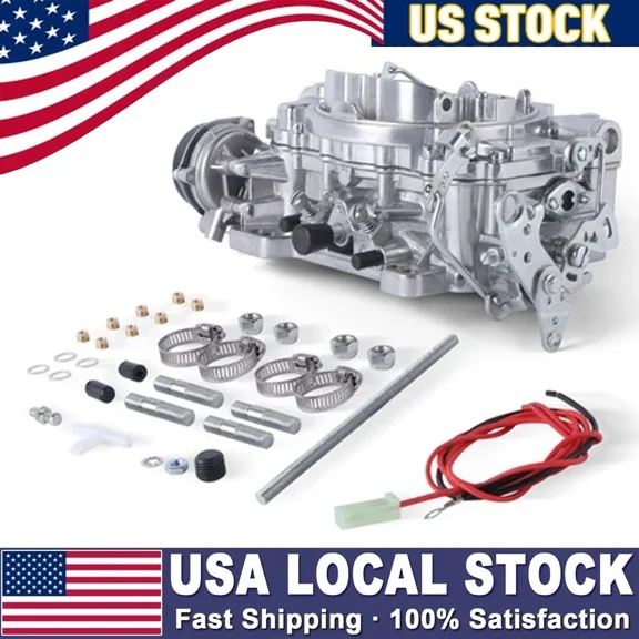 WOLFWO Carburetor w/ Electric Choke Replace Edelbrock 1406 Performer 600 CFM 4bbl