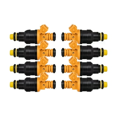 Precise 4-Hole Disc Fuel Injectors Engine Performance Accessories Part for Ford Vehicles, Pack of 8