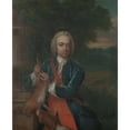 thumbnail image 2 of Philip van Dijk 20x24 Black Ornate Framed Double Matted Museum Art Print Titled: Adriaen Caspar Parduyn (1718-47), Councilor and Alderman of Middelburg, Son of Caspar Adriaen Pardu, 2 of 5