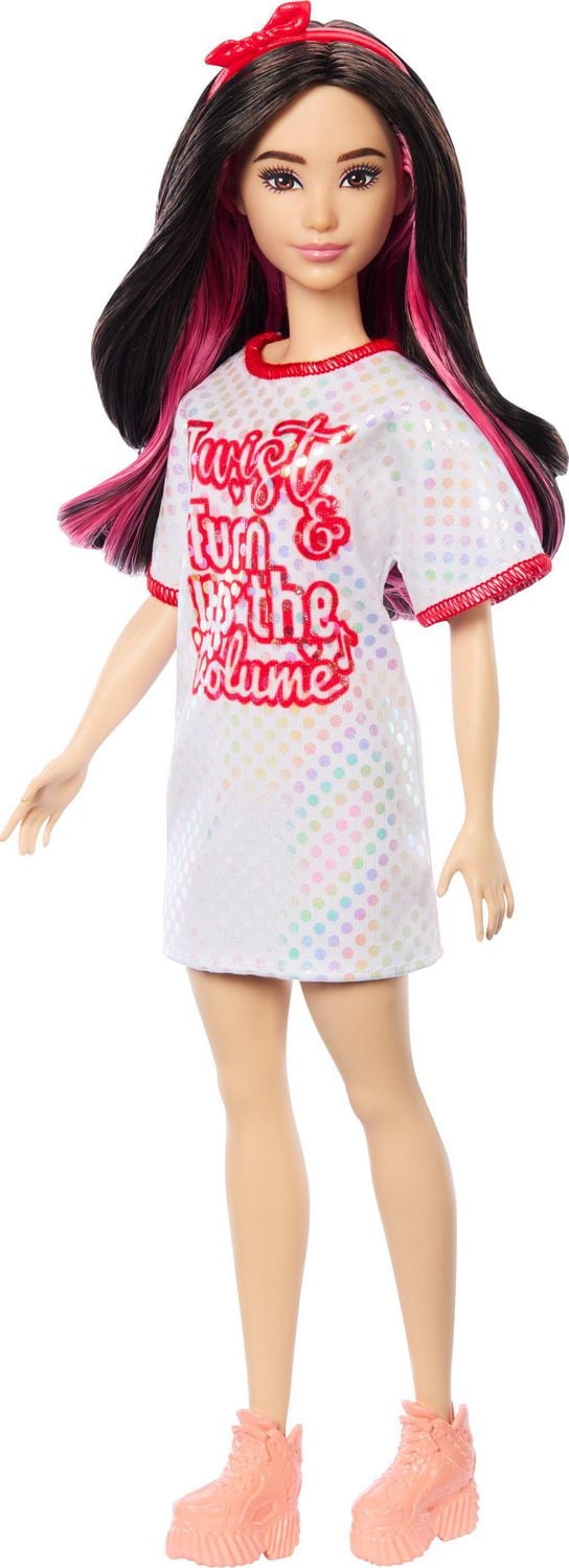 Barbie Fashionistas 65 eanniversaire Poupée 214, Robe Twist ‘n Turn