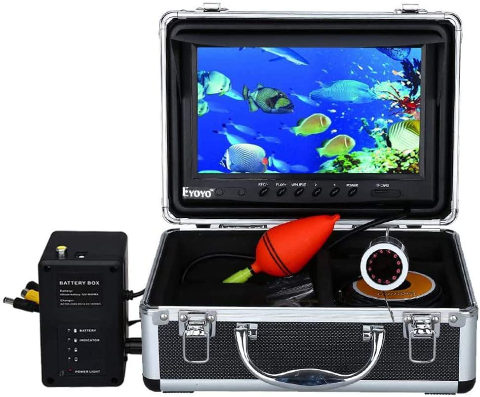 EYOYO 9" Screen 30M Underwater 1000TVL Fish Finder Fishing Night Vision Cam L1 