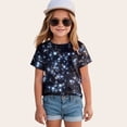thumbnail image 2 of Hessimy Girls Short Sleeve T Shirts Kids Summer Oversized Tops Casual Crewneck Basic Tees,Relaxed Fit(Dark Purple,8-9 Years), 2 of 4