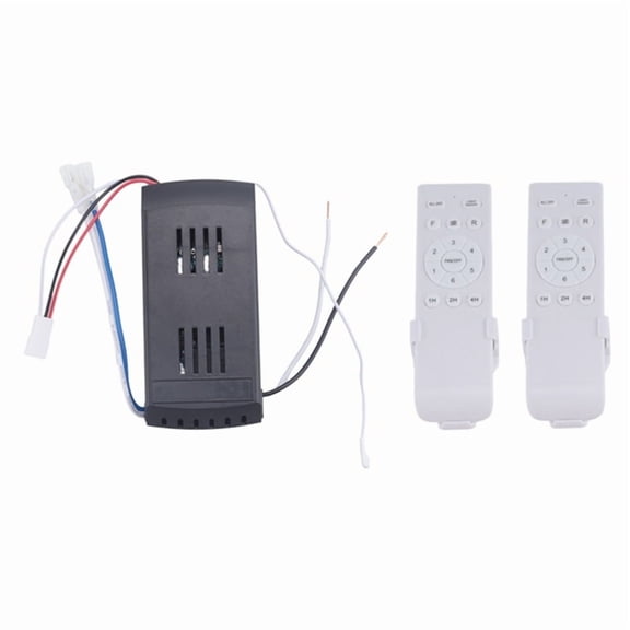 Universal Ceiling Fan Remote Control Kit 40W 6Speed Timing Function Replacement Remote for DC Ceiling Fans & Lights