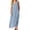 *Light Blue, variant on ClodeEU Women's V Neck Wide Strap Sleeveless Linen Maxi Dress, Casual Loose Summer Dress Black,Women's Plus L