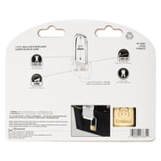 Brinks Solid Brass 40mm Keyed Padlock with 2 1/2in Shackle, 4 pack