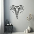 thumbnail image 4 of LaModaHome Exclusive Geometic Elephant Metal Wall Art – Durable & Artistic Metal Wall Art for Home and Office Decor, Perfect for Any Interior Design Aesthetic, 4 of 5