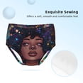 thumbnail image 2 of Xecao Cosmic Garden Woman Portrait Print Toddler Girls' Underwear, Organic Cotton, Tag-Free Comfort Briefs, 2 of 7