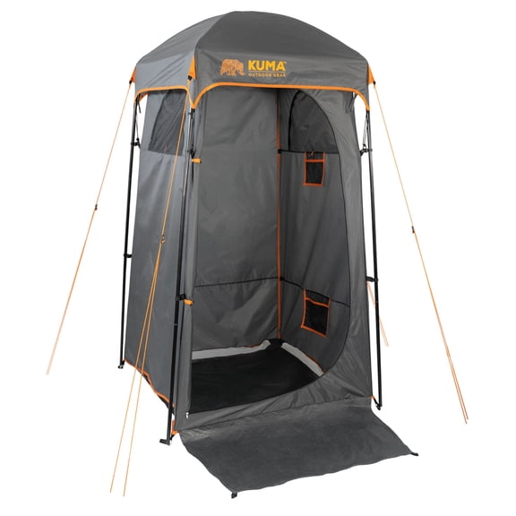 KUMA Outdoor Gear 874-KM-PPS-GROR Peaks Privacy Shelter – Graphite/Orange