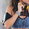 thumbnail image 5 of 2 piezas de correa deportiva compatible con correas de Apple Watch de 38 mm, 40 mm, 41 mm, 42 mm, 44 mm y 45 mm, correa de repuesto de pulsera de silicona suave con cierre clásico para I, 5 of 5