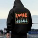 thumbnail image 1 of WILLBEST Sudaderas Navideñas para Hombre, Sudaderas Informales Holgadas con Estampado De Letras, Sudadera con Capucha para Uso Diario, Ropa De Calle Cómoda para Otoño e Invierno XXXGrande, 1 of 3