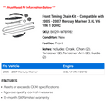 thumbnail image 2 of Front Timing Chain Kit - Compatible with 2005 - 2007 Mercury Mariner 3.0L V6 VIN 1 DOHC 2006, 2 of 2