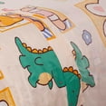thumbnail image 2 of Hight Thread Count Super Soft Microfiber Kid Breathable Bed Sheet Set with PIllowcase, Flat and Fitted sheet (Dinosaurs, Rabbit & Teddy Bear), 2 of 4