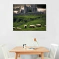 thumbnail image 2 of COMIO  Ireland Pictures Canvas Wall Art Castle Sheep Prints Poster Print Photography Photo Wall Decor Office, Living Room, Bedroom, 2 of 4