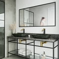 thumbnail image 6 of Vigo Vgt2022 Donatello 18" Rectangular Glass Vessel Bathroom Sink - Grey, 6 of 10