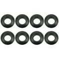 thumbnail image 1 of CRAFTHROU 2 Sets of 8Pcs Black Plastic Round Kayak Drop Ring for Drip Prevention Paddle Accessory, 1 of 8