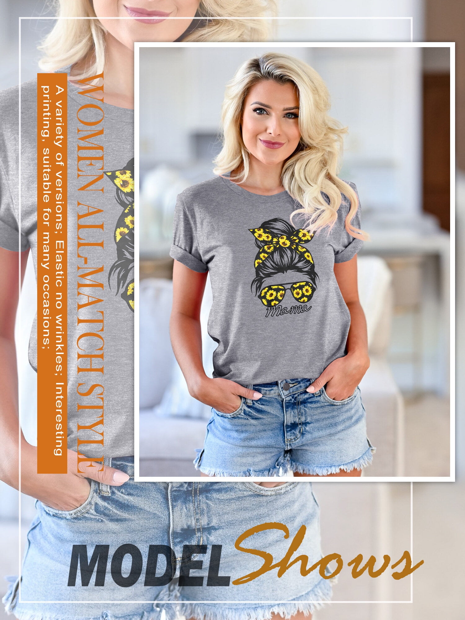 ZXSXSY Women's Mother's Day Graphic Tee Short Sleeve T Shirt