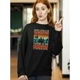 thumbnail image 2 of No Imagination, No Horror Sweatshirt Women -Image by Shutterstock, Female Large, 2 of 4
