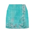 thumbnail image 3 of GiLiling Girls Casual Skort Floral Print Mini Skirt Elastic Waist with Built-in Shorts Lightweight Active Skirt for Daily and Play (Light Blue, 6-7 Years), 3 of 6