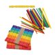 thumbnail image 1 of 80 Pcs Assorted Color Popsicle Sticks for DIY Craft Projects Wood stir paint stick 4.33 inches, 1 of 5