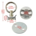 thumbnail image 7 of BIBABLYKE 4 Sets Tie Down System Round Tie Down Anchors Point Kit with Round Rings for Truck Beds or Trailer to Tie Down ATV, 7 of 7