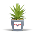 thumbnail image 1 of Canada Flag National Emblem Fake Pineapple Flower Pot Vase Mini Decor, 1 of 3