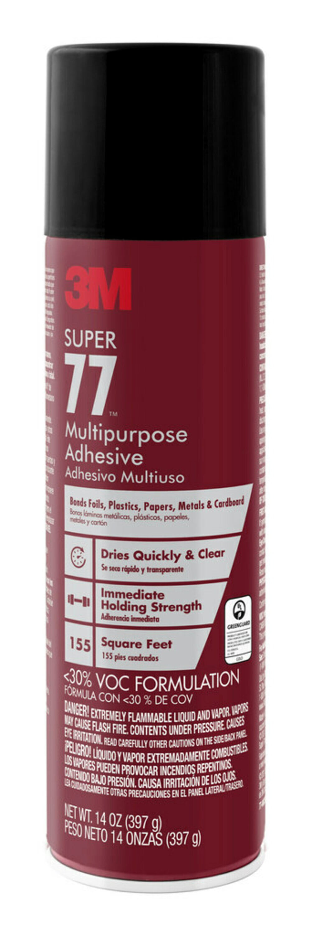 3m Super 77 Multipurpose Adhesive, Low Voc, 14 Oz