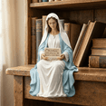 thumbnail image 3 of Stijggn Our Lady of Grace Figure Devout Gift, Prayerful Inspiration Home Office Table Decor, 3 of 6