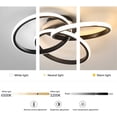 thumbnail image 6 of MONIPA Modern Ceiling Light Black 52cm/30w/Infinite Dimming with Remote Control/US Standard, 6 of 6