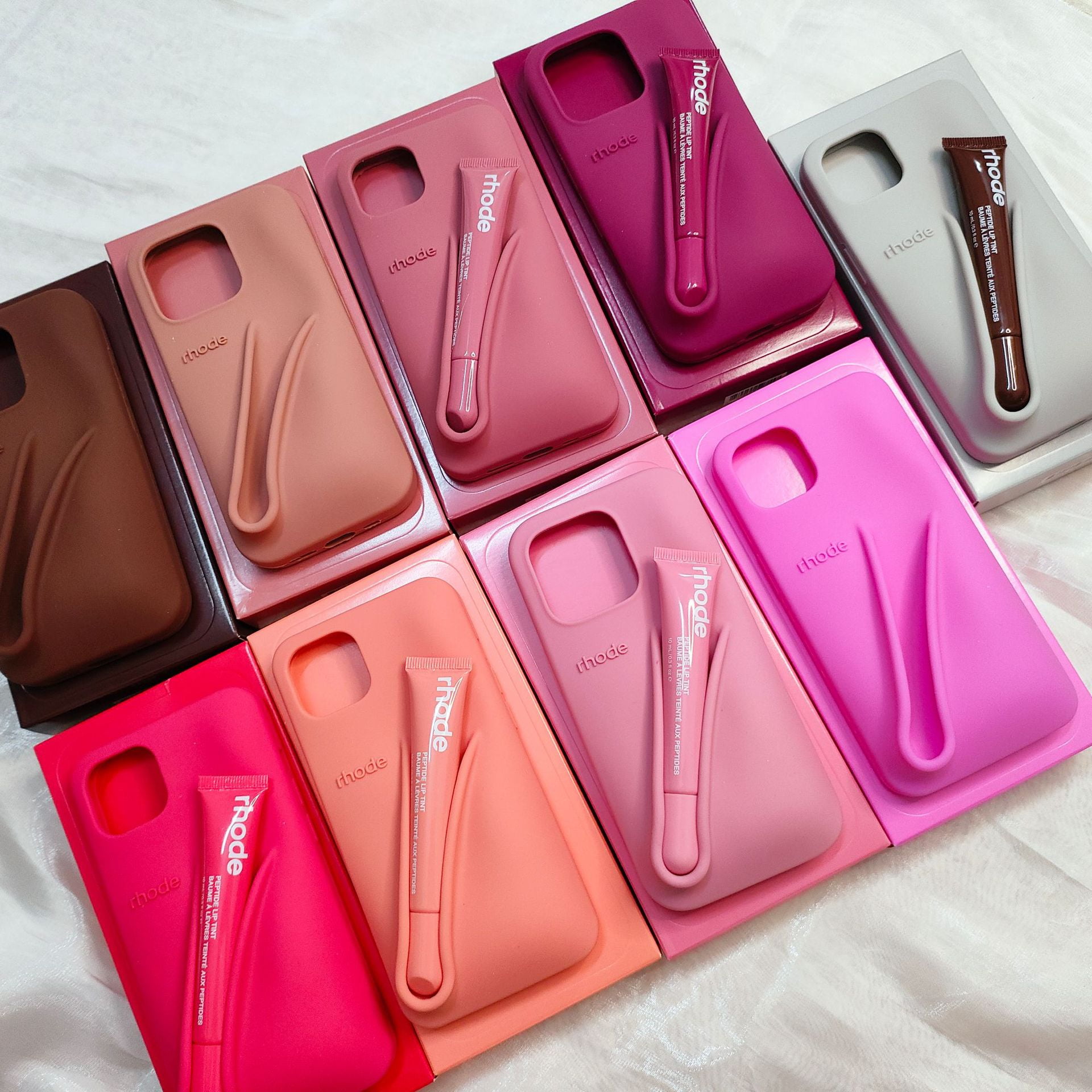 Silicone Full-Body Lazy Lip Gloss Holder Phone Case for